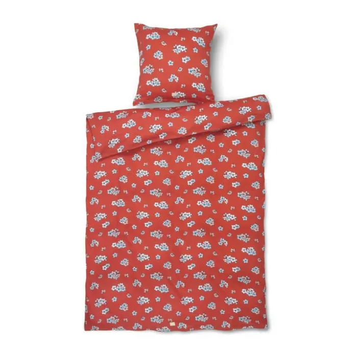 Juna Grand Pleasantly Sengetøj B 140 x L 220 cm - Økologisk bomuld - Chili