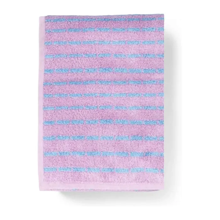 Juna Nuance Håndklæde B 70 x L 140 cm - Bambusbomuld - Blå/rosa