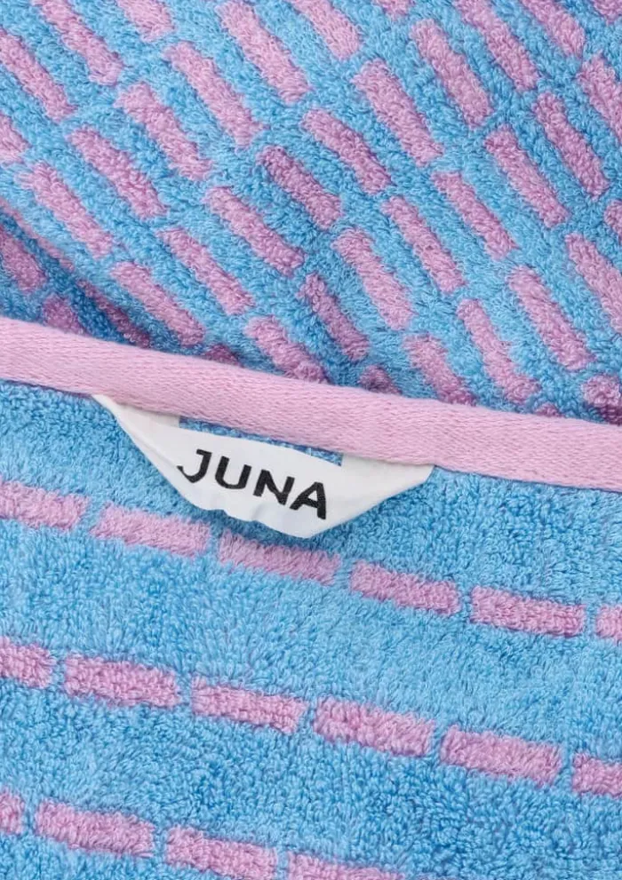 Juna Nuance Håndklæde B 70 x L 140 cm - Bambusbomuld - Blå/rosa