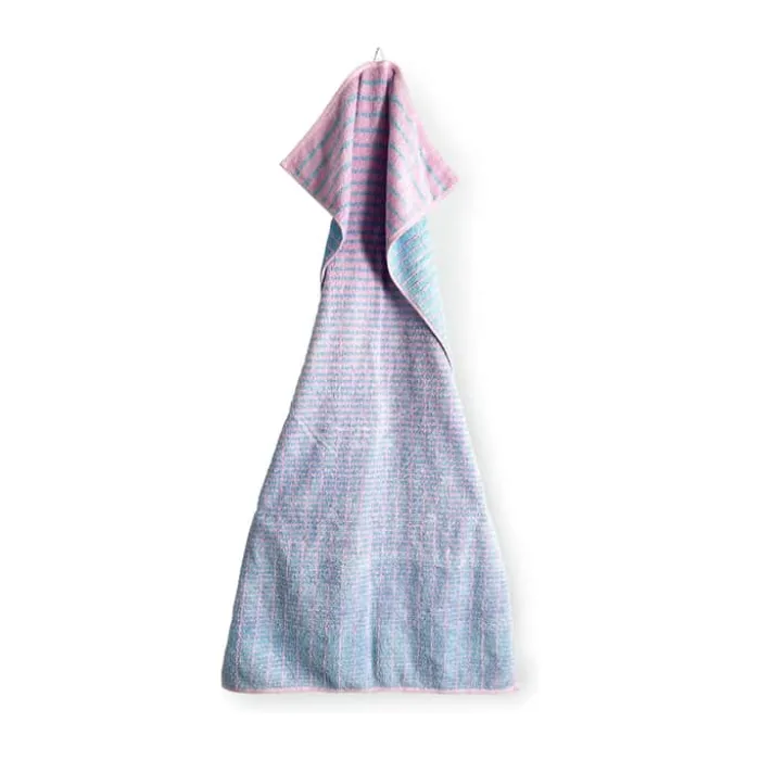 Juna Nuance Håndklæde B 70 x L 140 cm - Bambusbomuld - Blå/rosa