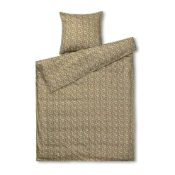 Juna Pleasantly Sengetøj B 140 x L 220 cm - Bomuld - Sennep