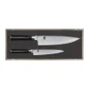 Kai Shun Classic Knivsæt - 2 dele L 34,1/26,6 cm - Pakkatræ/damaskusståll - Sort