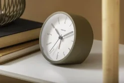 Karlsson Belle Numbers Vækkeur Ø 11 cm - Metal - Mosgrøn