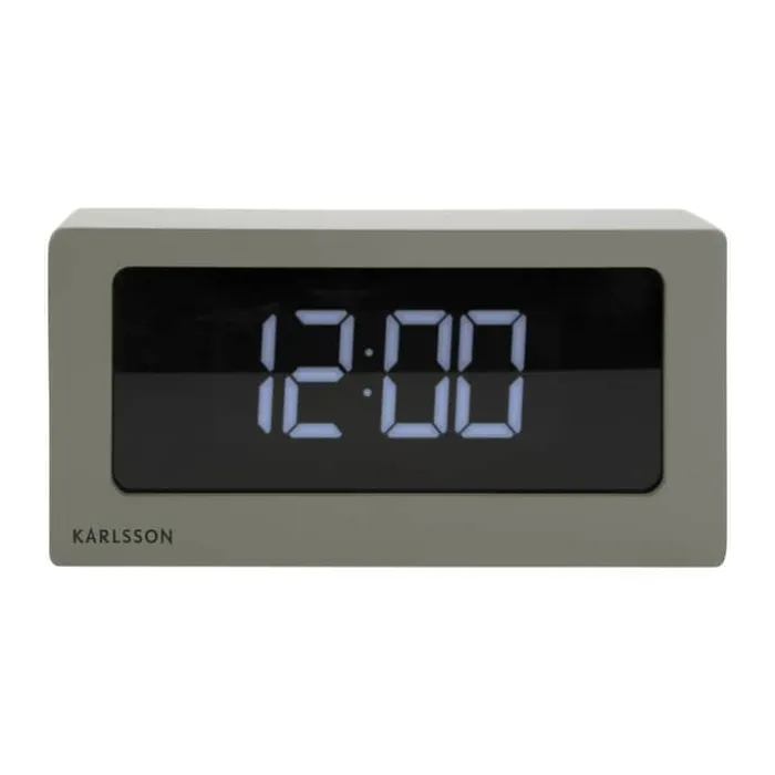 Karlsson Boxed LED Bordur H 12,5 x B 25 x L 7 cm - Træ - Grå
