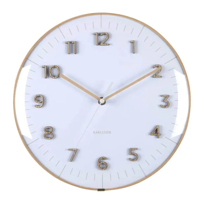 Karlsson Esencia Dome Vægur Ø 30 cm - PVC - Hvid