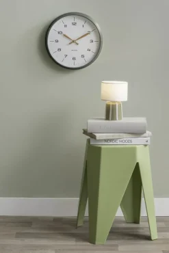 Karlsson Modern Factory Vægur Ø 30 cm - Polypropylene - Grøn