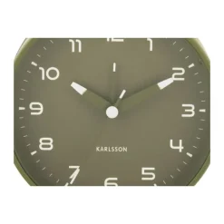 Karlsson Orgullo Vækkeur Ø 11 cm - Metal - Grøn