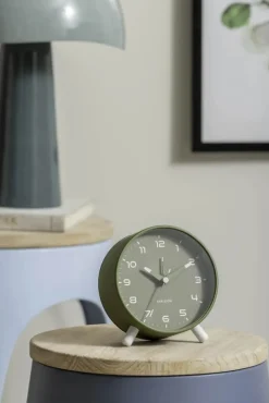 Karlsson Orgullo Vækkeur Ø 11 cm - Metal - Grøn