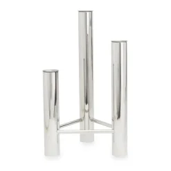 Kay Bojesen ApS VISTA Vase og lysestage H 24 cm - Blank stål