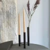 Kay Bojesen ApS VISTA Vase og lysestage H 24 cm - Stål - Sort