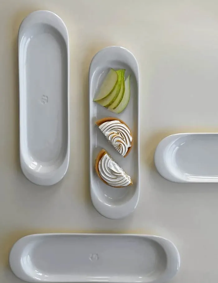 Kay Bojesen ApS Wing fad B 6 x L 20 cm - Porcelæn - Hvid