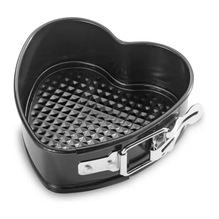Küchenprofi Bageform - Hjerte L 12 cm - Stål - Sort