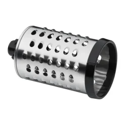 Küchenprofi Grøntsagskværn H 30 x B 14 x L 14 cm - Rustfrit stål/plastik - Inkl. 3 rive tromler og 1 støder