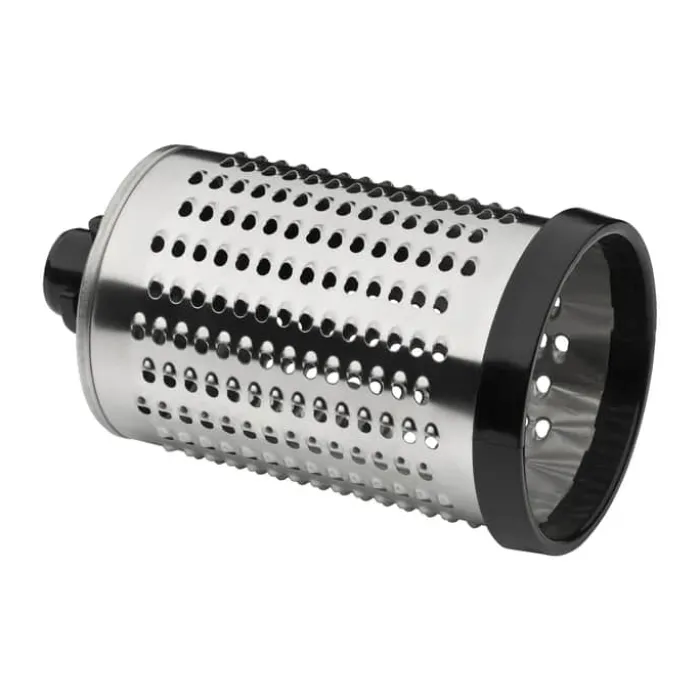 Küchenprofi Grøntsagskværn H 30 x B 14 x L 14 cm - Rustfrit stål/plastik - Inkl. 3 rive tromler og 1 støder