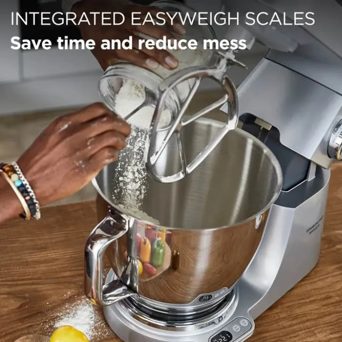 Kenwood Chef Køkkenmaskine KVL85.224 5/7 liter - 1200 Watt - Inkl. tilbehør - Sølvfarvet