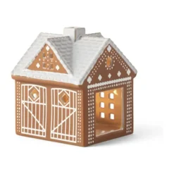 Kähler Gingerbread Lyshus Julestald H 11,5 cm - Stentøj - Brun
