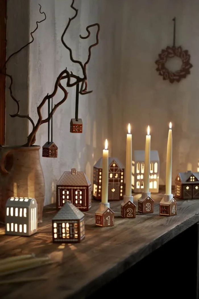 Kähler Gingerbread Lyshus - mellem H 15 cm - Lertøj - Brun