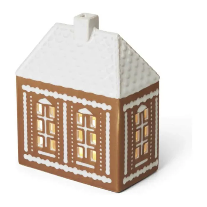 Kähler Gingerbread Lyshus - mellem H 15 cm - Lertøj - Brun