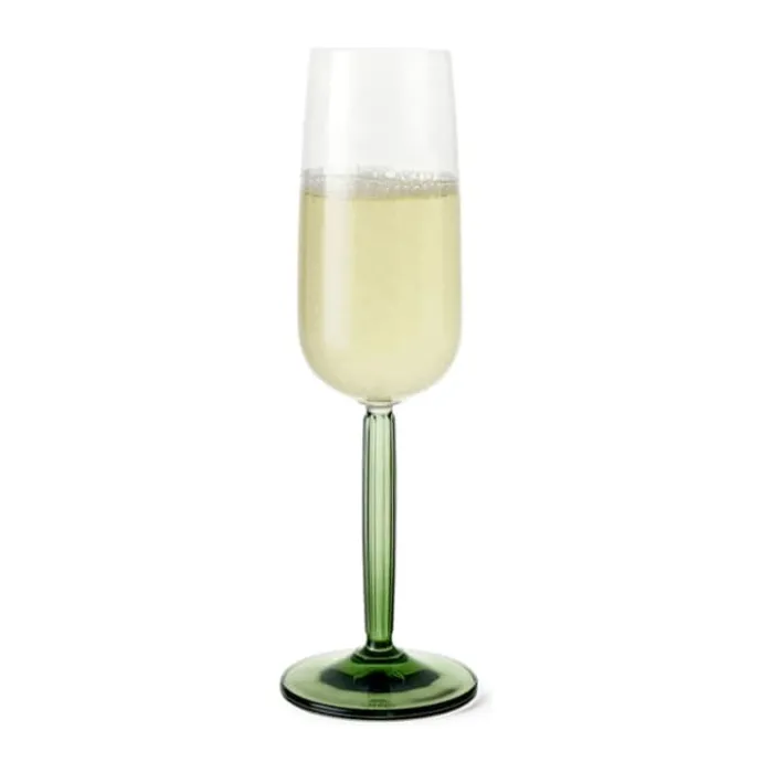 Kähler Hammershøi Champagneglas- 2 stk. 24 cl - Glas - Grøn