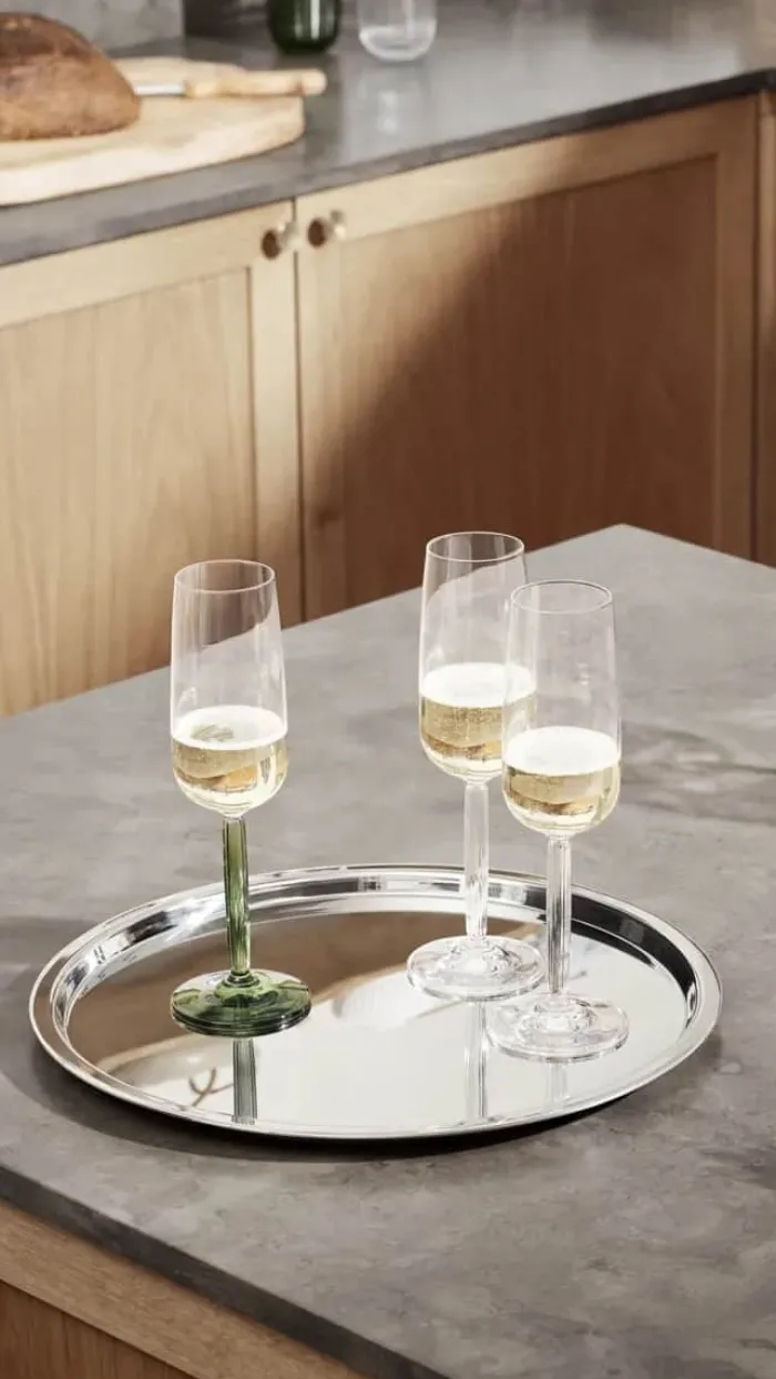 Kähler Hammershøi Champagneglas- 2 stk. 24 cl - Glas - Grøn