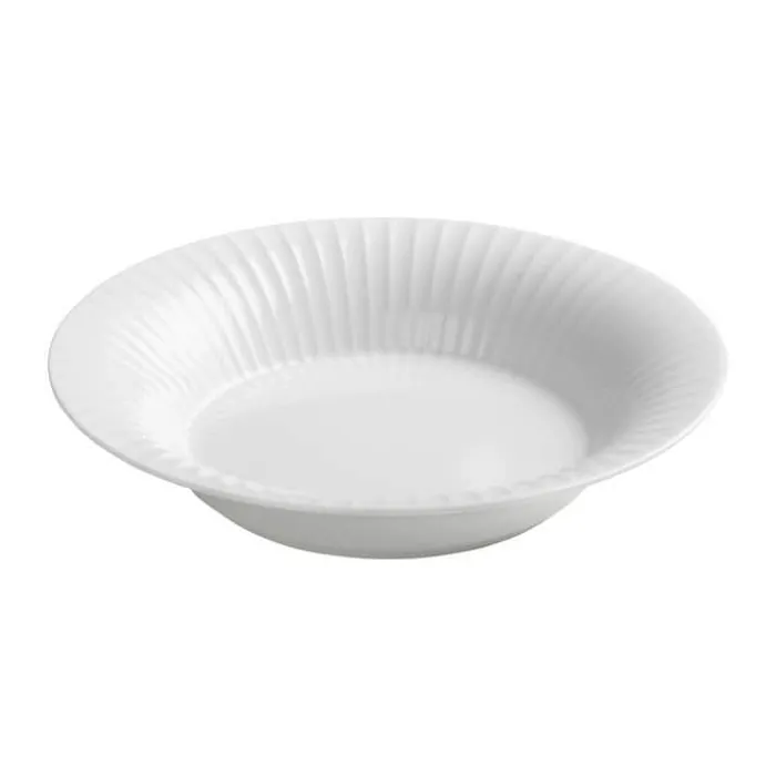 Kähler Hammershøi Dyb Tallerken Ø 21 cm - Porcelæn - Hvid