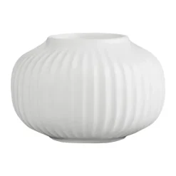 Kähler Hammershøi Fyrfadsstage H 6,5 cm - Porcelæn - Hvid