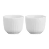Kähler Hammershøi Æggebæger - 2 stk. H 4,5 cm - Porcelæn - Hvid
