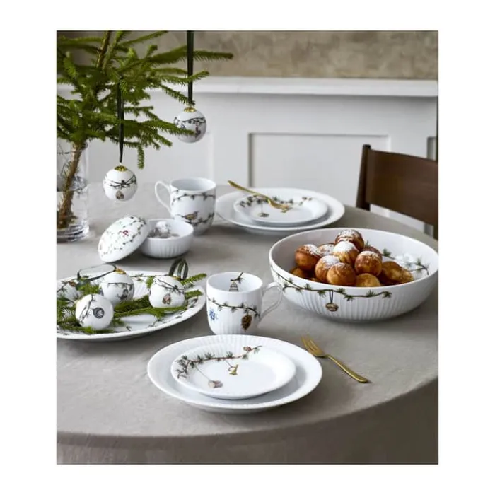 Kähler Hammershøi Jul Bonbonniere Ø 11,5 cm - Porcelæn - Hvid