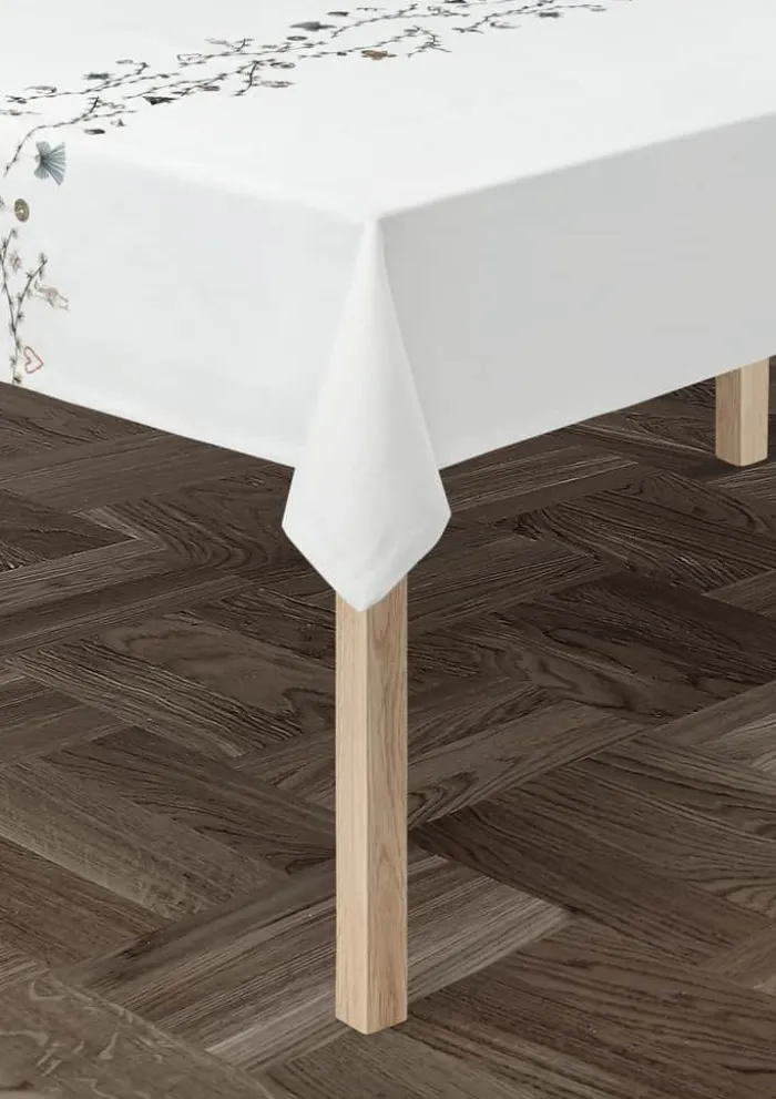 Kähler Hammershøi Jul Dug B 150 x L 220 cm - Bomuld - Hvid