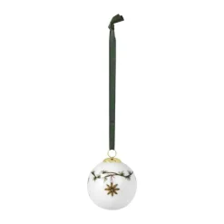 Kähler Hammershøi Jul Julekugle Ø 6 cm - Porcelæn - Hvid