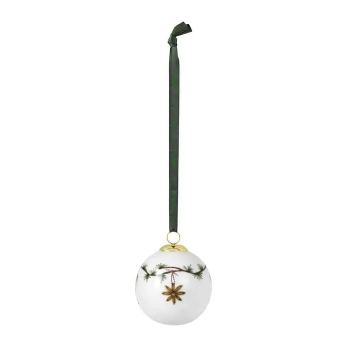Kähler Hammershøi Jul Julekugle Ø 6 cm - Porcelæn - Hvid