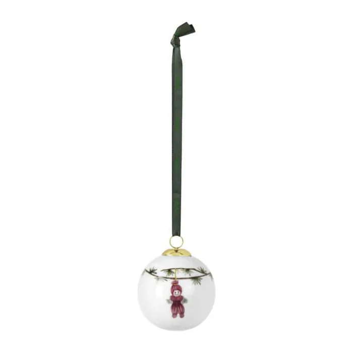 Kähler Hammershøi Jul Julekugle Ø 6 cm - Porcelæn - Hvid