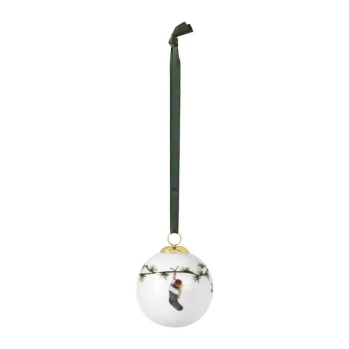 Kähler Hammershøi Jul Julekugle Ø 6 cm - Porcelæn - Hvid