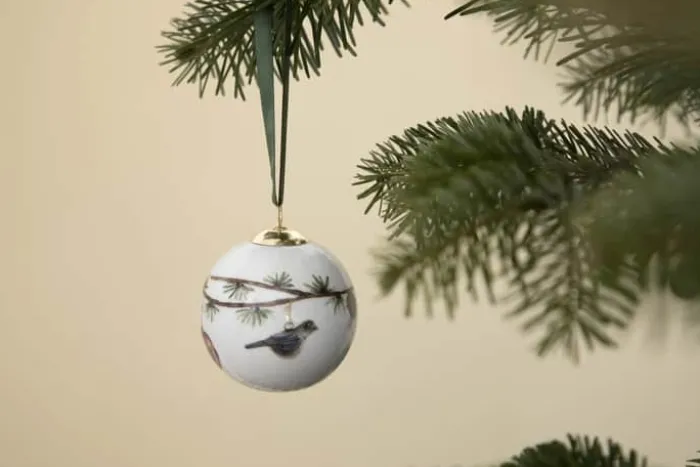 Kähler Hammershøi Jul Julekugle Ø 6 cm - Porcelæn - Hvid