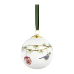 Kähler Hammershøi Jul Julekugle Ø 6 cm - Porcelæn - Hvid