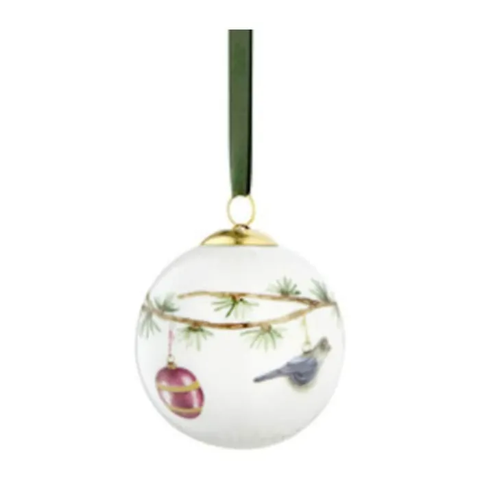 Kähler Hammershøi Jul Julekugle Ø 6 cm - Porcelæn - Hvid
