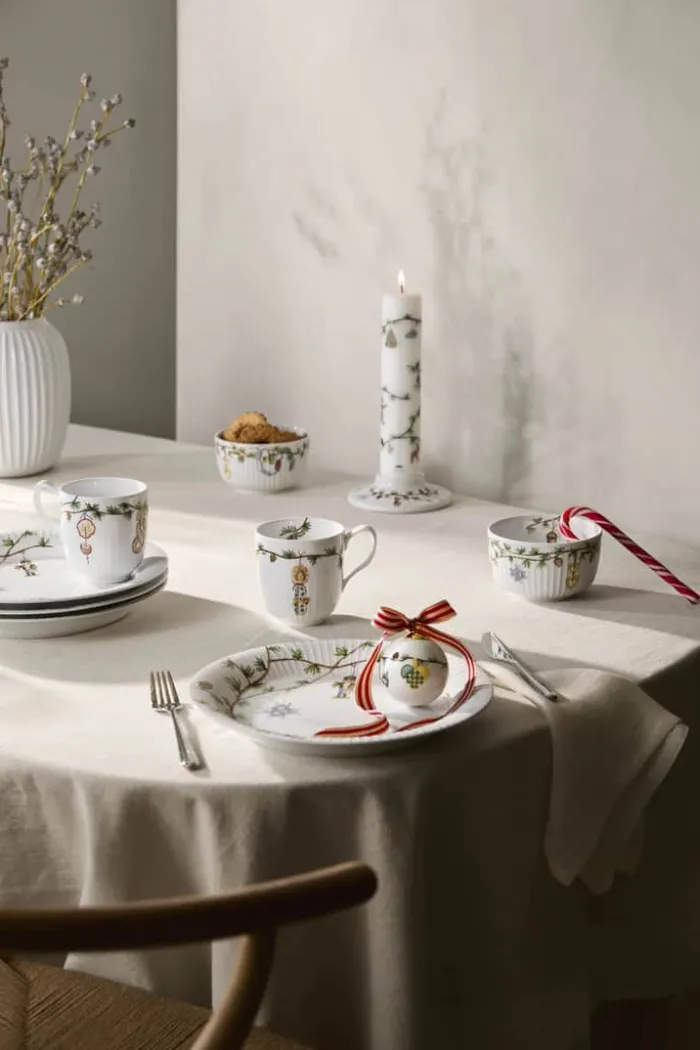 Kähler Hammershøi Jul Skål Ø 12 cm - Porcelæn - Hvid