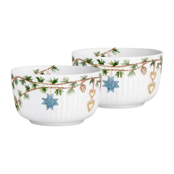 Kähler Hammershøi Jul Skål Ø 12 cm - Porcelæn - Hvid