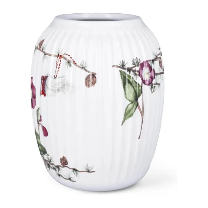 Kähler Hammershøi Jul Vase H 21 cm - Porcelæn - Hvid