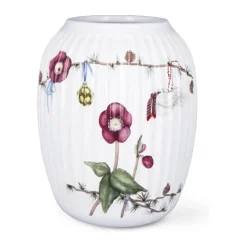 Kähler Hammershøi Jul Vase H 21 cm - Porcelæn - Hvid