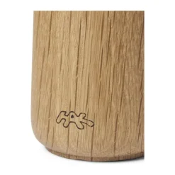 Kähler Hammershøi Kværnsæt - 2 stk. H 16 cm - Porcelæn/egetræ - Hvid