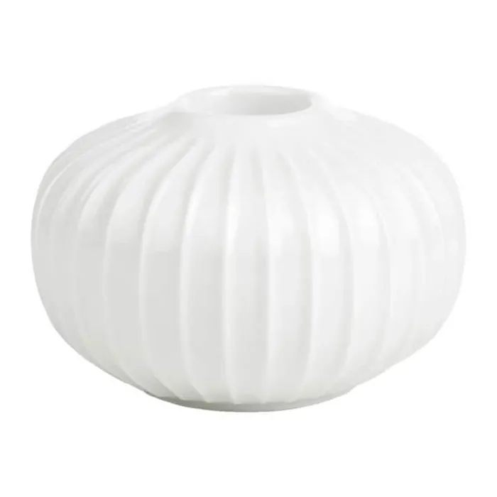 Kähler Hammershøi Lysestage H 5,5 cm -Porcelæn - Hvid