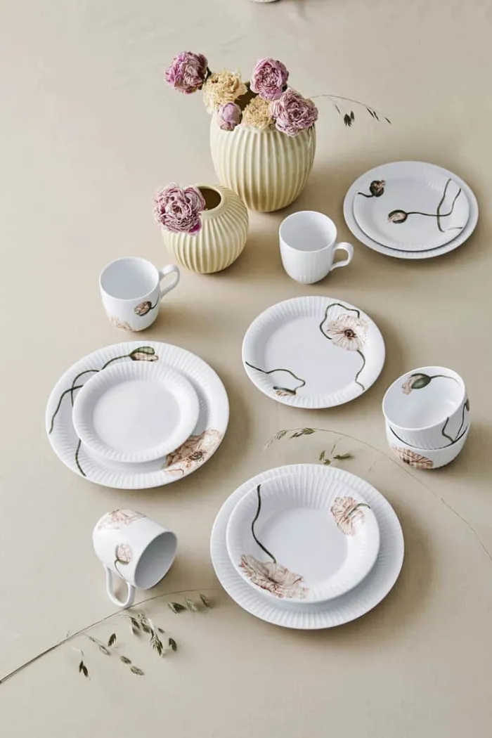 Kähler Hammershøi Poppy Tallerken Ø 19 cm - Porcelæn - Hvid