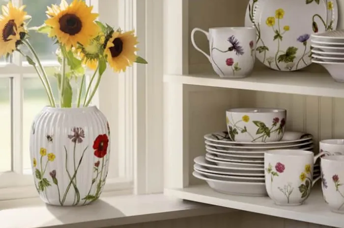 Kähler Hammershøi Sommer Krus 33 cl - Keramik - Engblomster