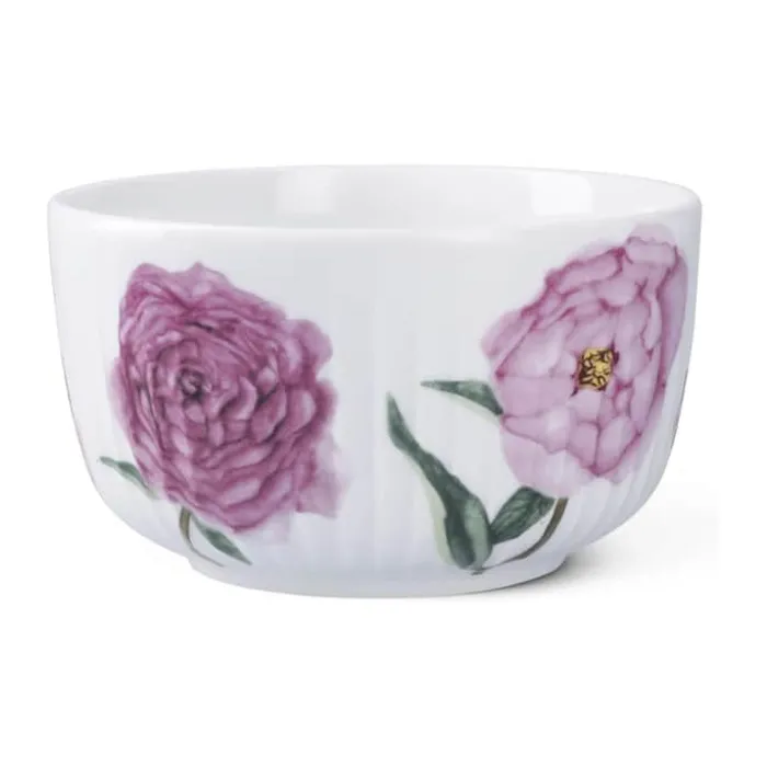 Kähler Hammershøi Sommer Skål Ø 12 cm - Porcelæn - Pæoner
