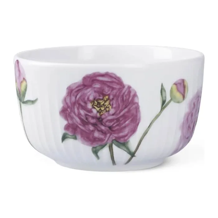 Kähler Hammershøi Sommer Skål Ø 12 cm - Porcelæn - Pæoner