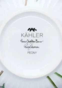 Kähler Hammershøi Sommer Skål Ø 12 cm - Porcelæn - Pæoner