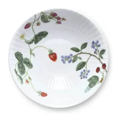 Kähler Hammershøi Sommer Skål på fod Ø 23 cm - Porcelæn - Sommerbær