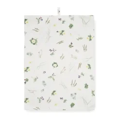 Kähler Hammershøi Sommer Viskestykke B 50 x L 70 cm - Genanvendt bomuld/polyester - Kystblomst