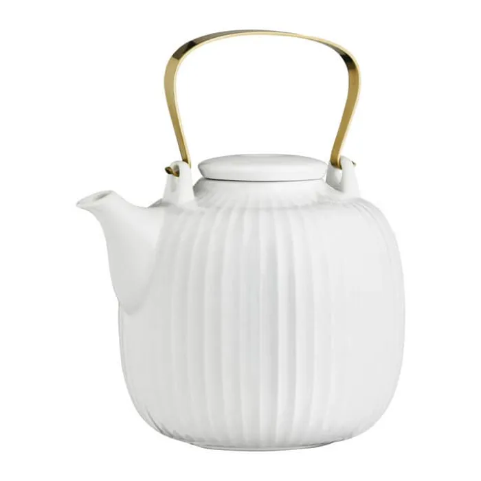 Kähler Hammershøi Tekande 1,2 liter - Porcelæn - Hvid